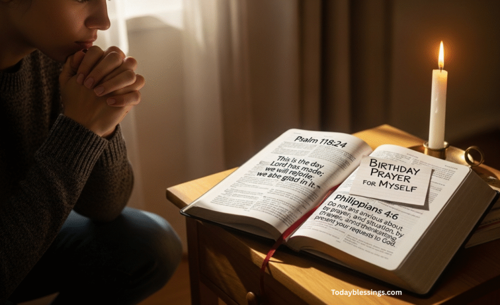 Birthday Prayer for Myself with Bible Verses
