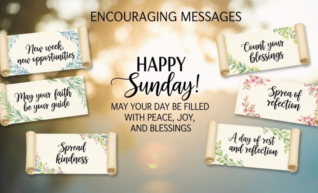 Encouraging Sunday Messages and Blessings