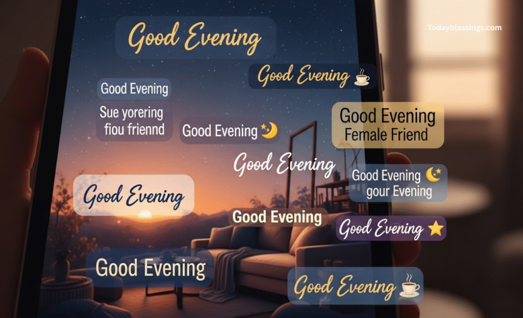 Good Evening Messages for a Female Friend