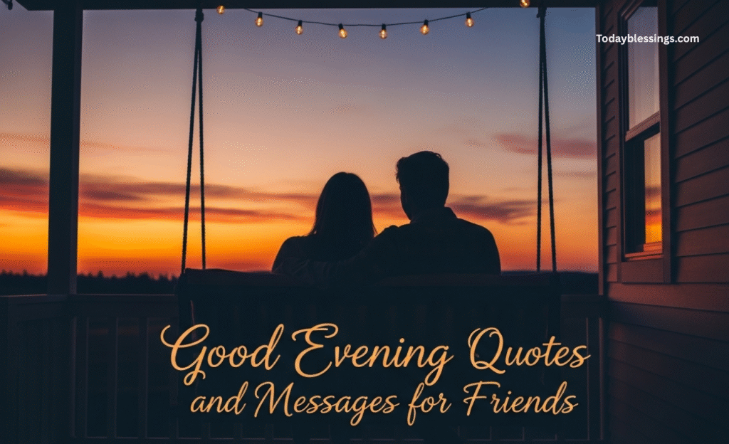 Good Evening Quotes and Messages for Friends