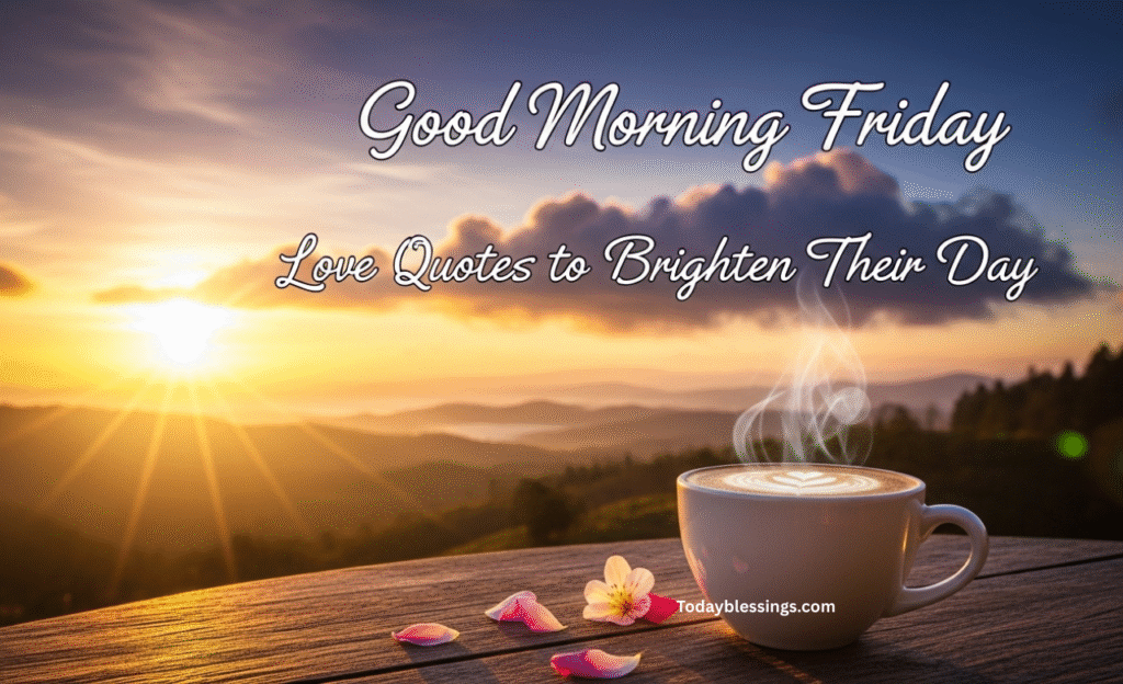 Good Morning Friday Love Quotes to Brighten Their Day