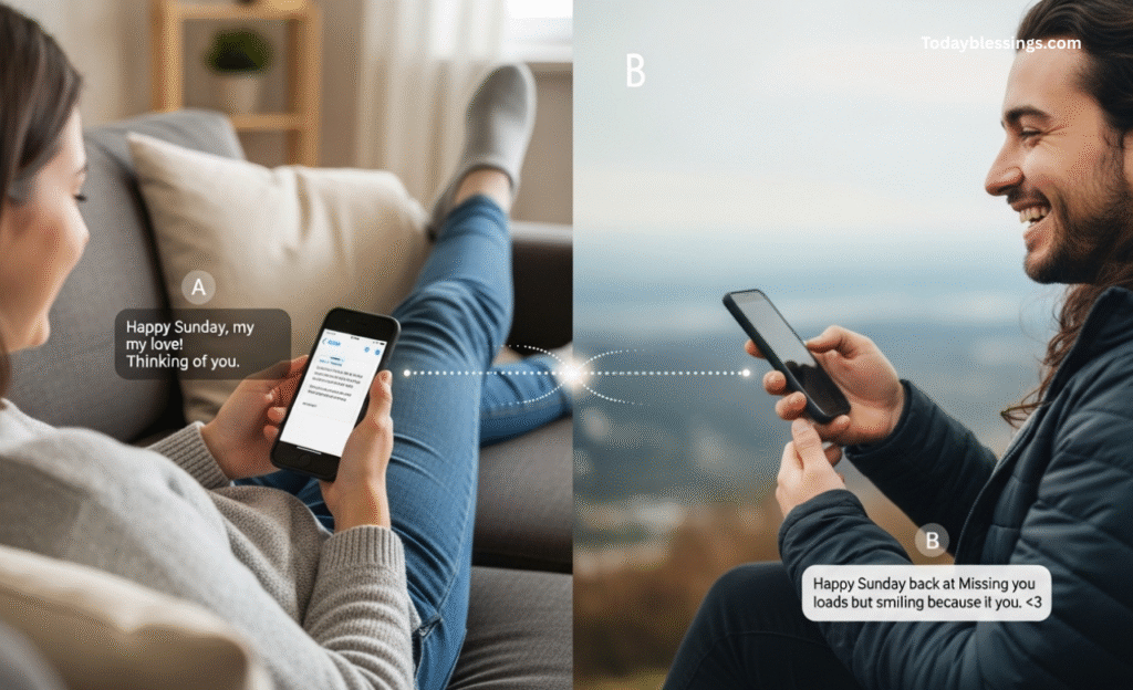 Happy Sunday Messages for Long-Distance Love