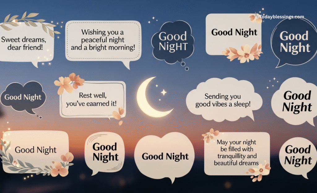 Inspirational Good Night Messages for Friends to End the Day Positively