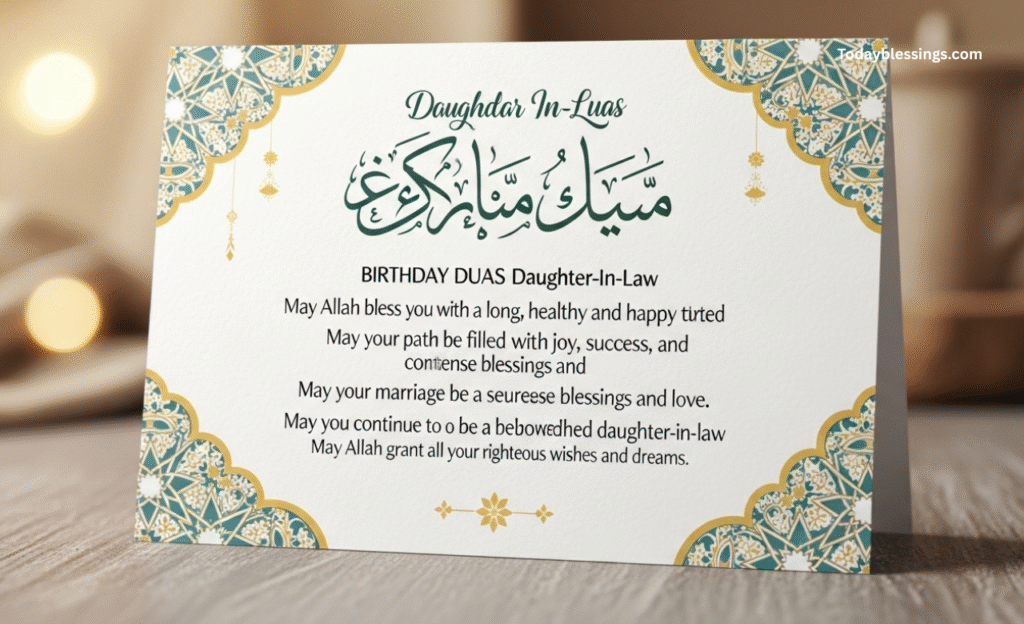  Islamic birthday duas for daughter-in-law