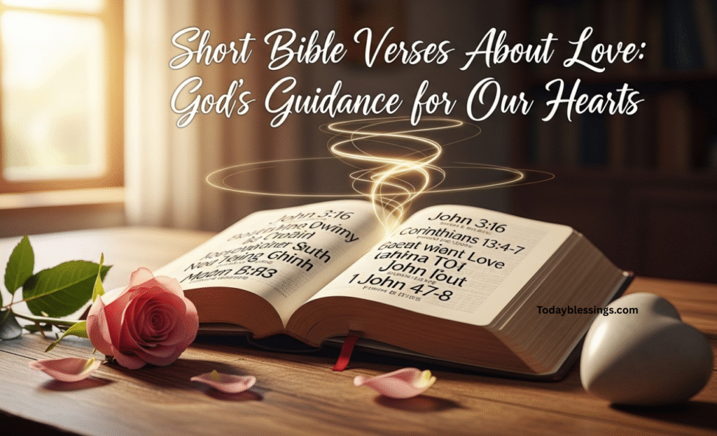Short Bible Verses About Love: God’s Guidance for Our Hearts