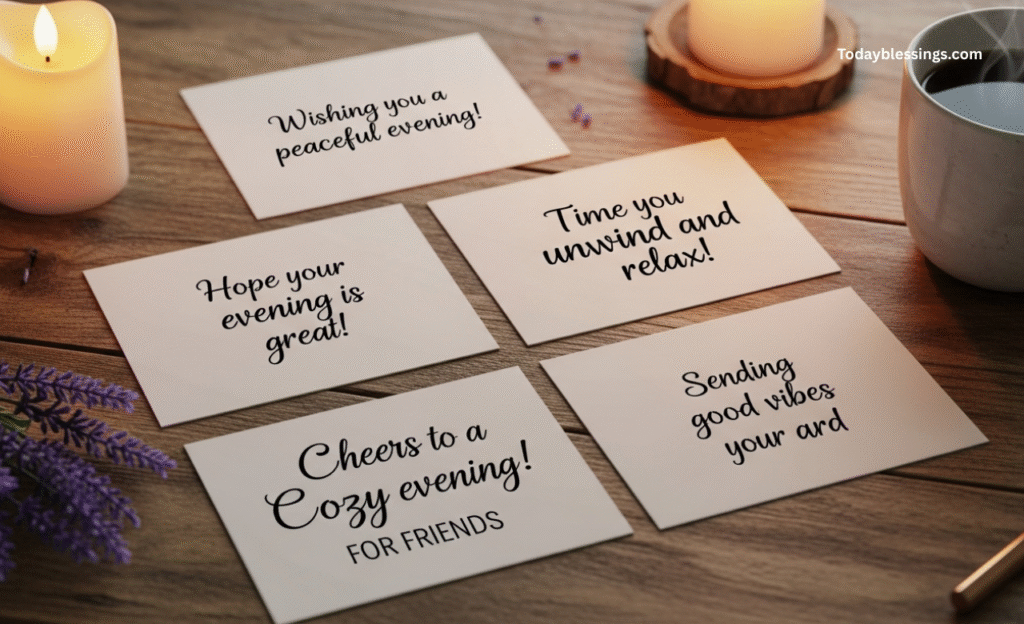 Short good evening messages for friends