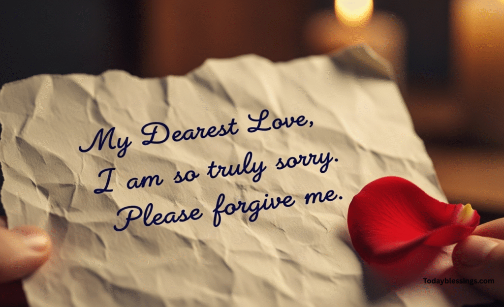 apology messages to my love