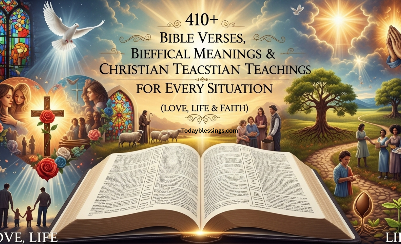 410+ Bible Verses, Biblical Meanings & Christian Teachings for Every Situation (Love, Life & Faith)