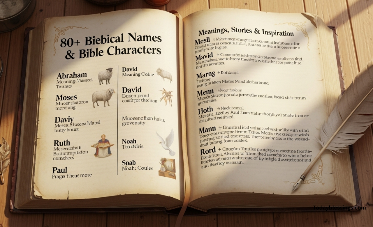 80+Biblical Names & Bible Characters: Meanings, Stories & Inspiration