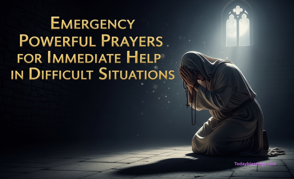 Emergency Powerful Prayers for Immediate Help in Difficult Situations