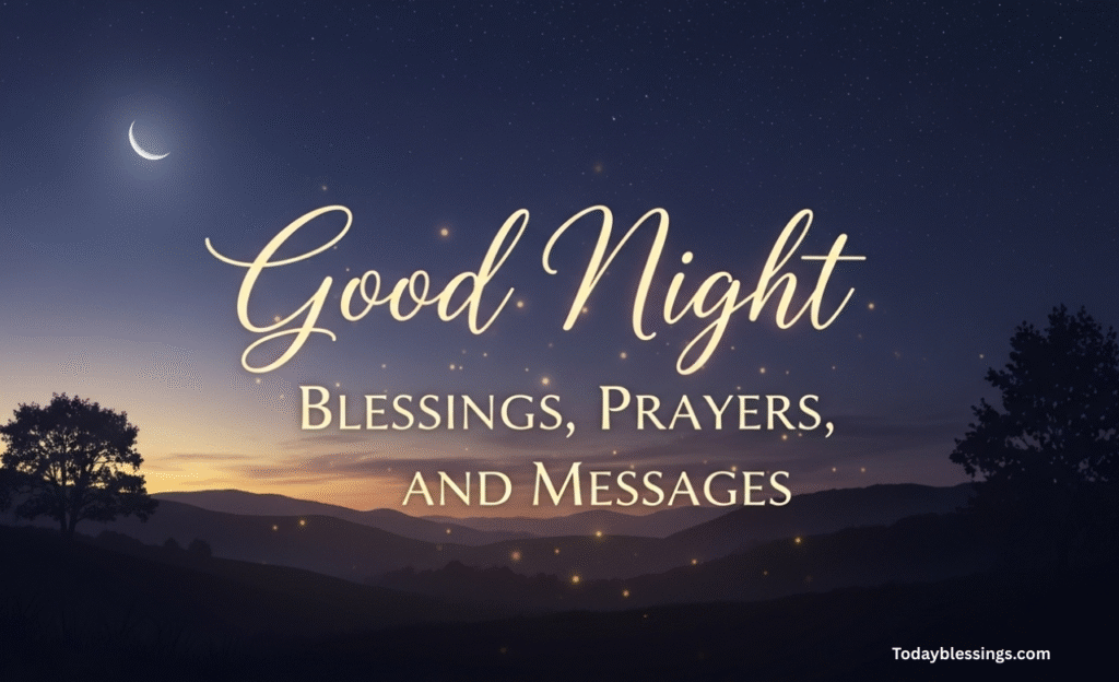 Good Night Blessings, Prayers and Messages