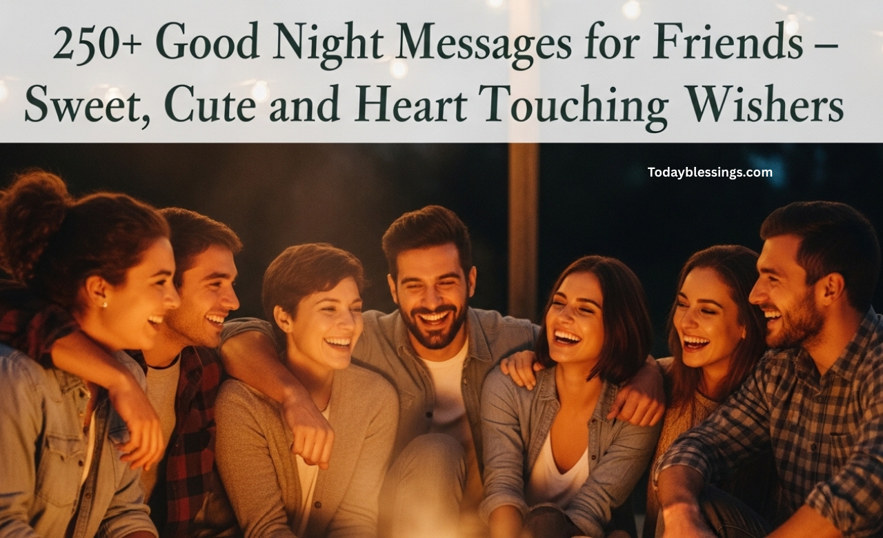 250+ Good Night Messages for Friends – Sweet, Cute and Heart Touching Wishes