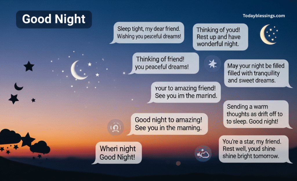 Heart Touching Good Night Messages for Friends