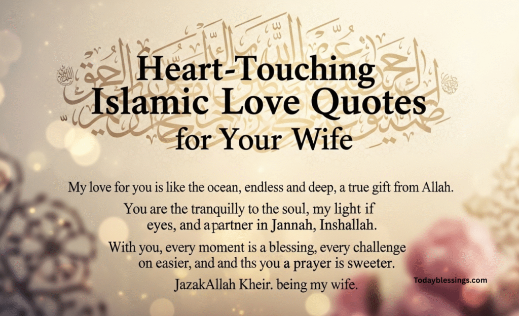 Heart-Touching Islamic Love Quotes for Your Wife