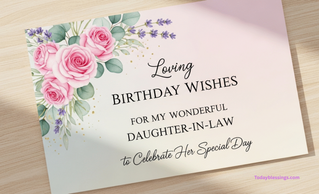 Loving Birthday Wishes for Daughter-in-Law to Celebrate Her Special Day