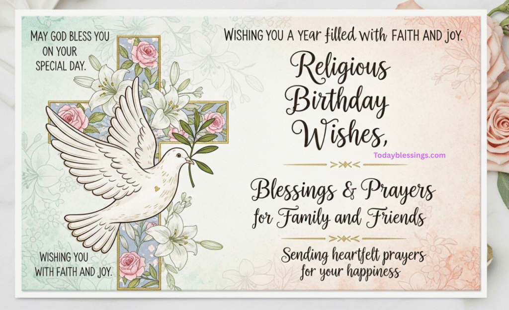 Religious Birthday Wishes, Blessings & Prayers for Family and Friends