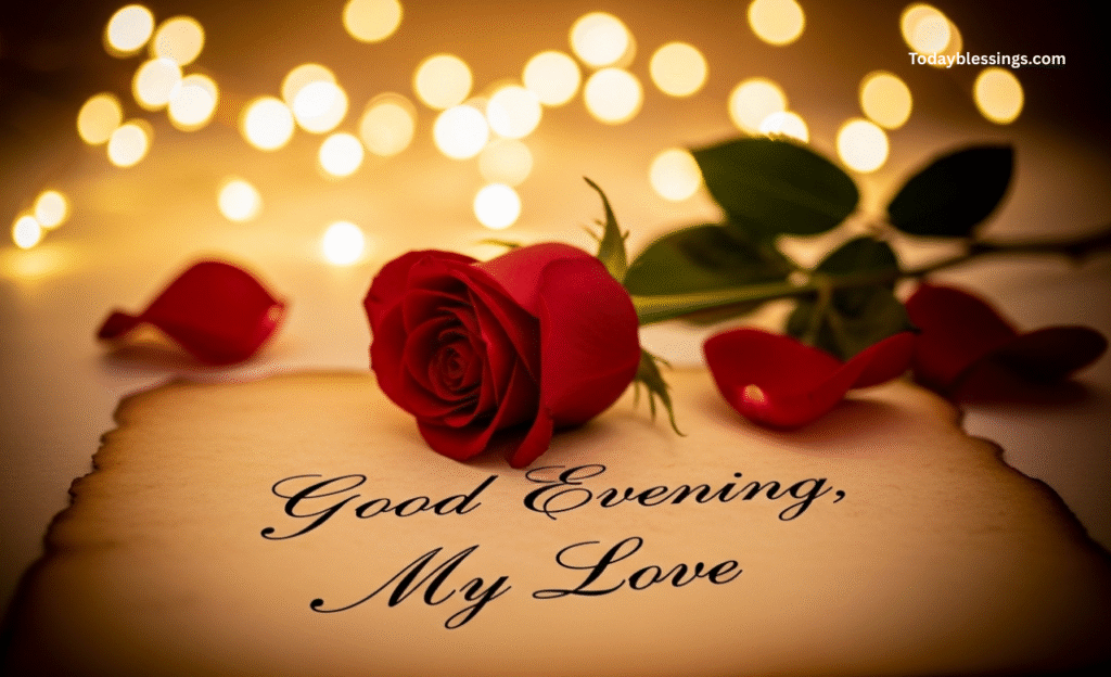 romantic good evening messages