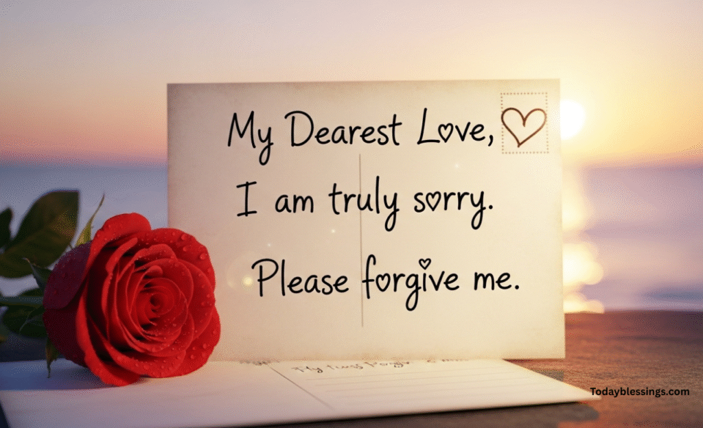 romantic sorry messages