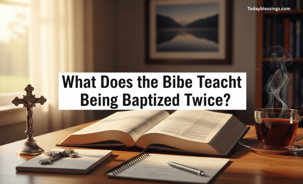 What Does the Bible Teach About Being Baptized Twice?